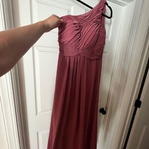 Morilee by Madeline Gardner one shoulder bridesmaid dress